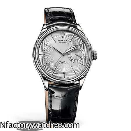 勞力士Rolex cellini 切利尼 m50519-0004 316L不鏽鋼錶圈 藍寶石水晶玻璃 白色錶帶黑色或者棕色 -rhid-118076