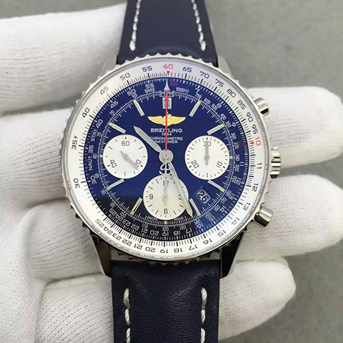 百年靈 Breitling 航空計時腕錶“太陽的后裔”皮帶款 搭載7750機芯 藍寶石鏡面-rhid-110789