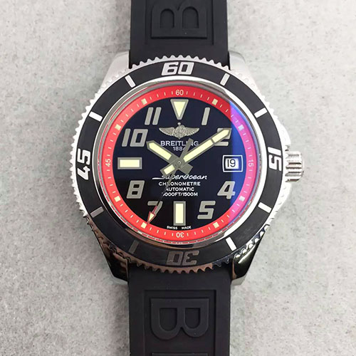 百年靈 Breitling 超級海洋系列 紅內圈 高仿百年靈 熱門手表推薦 316精鋼錶殼 -rhid-110947