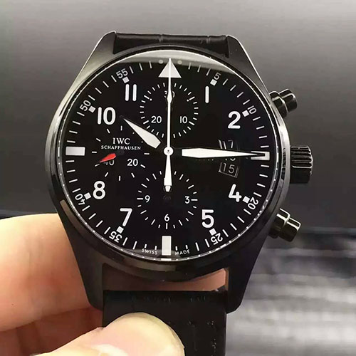 萬國 IWC 飛行員計時腕錶黑殼重磅推出 專柜同步 搭載7750全自動機芯 316精鋼 -rhid-116576