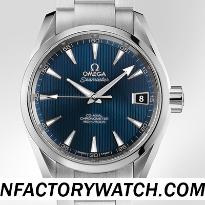 歐米茄Omega Seamaster海馬系列Aqua Terra 150米 231.10.39.21.03.001 316L實心精鋼錶殼 藍色錶盤 -rhid-117752