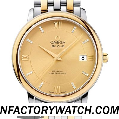 欧米茄Omega De Ville 碟飞系列 424.20.37.20.58.001 316L不锈钢錶壳 电镀金-rhid-117737
